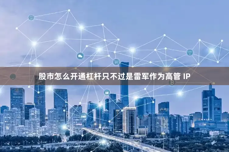 股市怎么开通杠杆只不过是雷军作为高管 IP